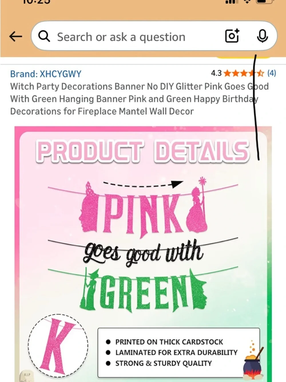 Wicked Decorations Banner Glitter Pink Goes Good With Green & wicked heart tin